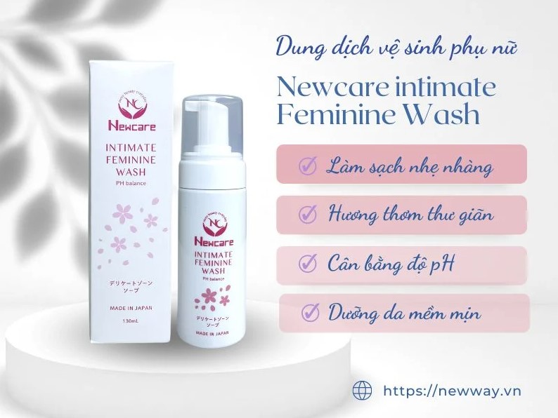 Dung dịch vệ sinh phụ nữ Newcare intimate Feminine Wash Nhật Bản 130ml
